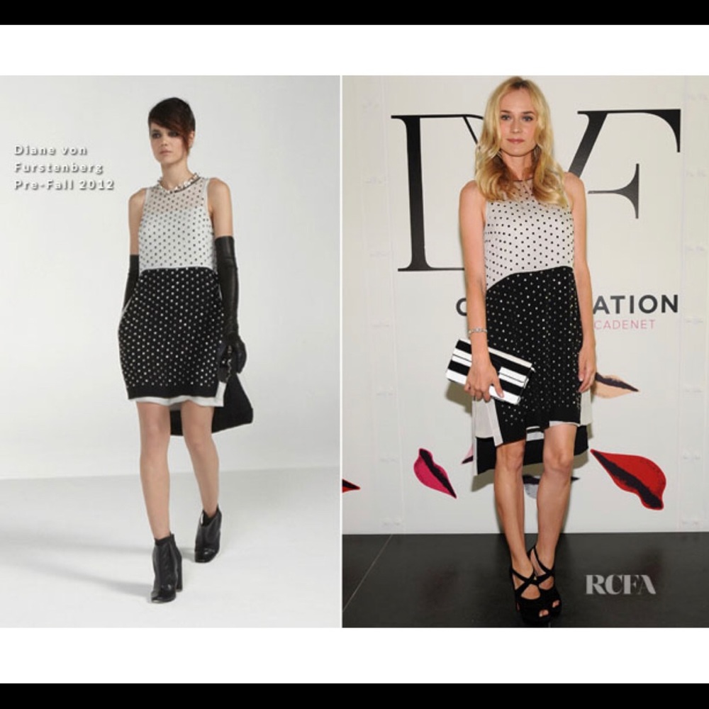 DVF Abrielle studded dress. - Picture 2 of 8